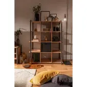Freiraum Regal >Arvada< in Artisan Eiche aus MDF - 107x145x39cm (BxHxT)