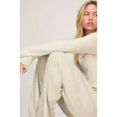 Hunkemoller Pyjama-Hose Loose Pointelle Grau