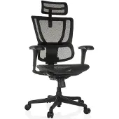 Hjh OFFICE Luxus Chefsessel ERGOHUMAN SLIM ECO M GEN2 Ergonomischer Bürostuhl mit Armlehnen (höhenverstellbar) Netzstoff Drehstuhl für Büro, Zuhause