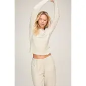 Hunkemoller Top Pointelle Grau
