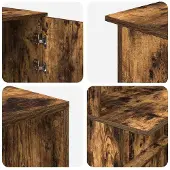 vidaXL Empfangstheke Räuchereiche 180x50x103,5 cm Holzwerkstoff