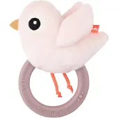 Done by Deer - Rassel mit Beißring Birdee Rosa