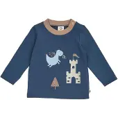 Müsli Shirt langarm Drache, blau, 62