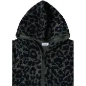 Cecil Kapuzenplüschjacke mit Kapuze mit Kapuze, Animal Print