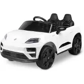 Toyz Porsche Macan Elektro-Kinderauto 24 V, weiß, lizenziert, mit Fernbedienung