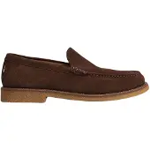 BOSS Herren Loafers Kope aus dunkelbraunem Wildleder, Leder und Gummi, normale Passform
