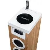 Thomson DS121CD, Home-Audio-Towersystem, Weiß, Holz, Oben, 10 W, 2-Wege, 8 Ohm