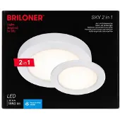 Briloner SKY 2in1 LED Ein-/Aufbaupanel Weiß 18W 1950lm 4000K 7108-416