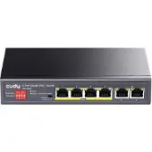 Cudy GS1006P, Unmanaged, Gigabit Ethernet (10/100/1000), Power over Ethernet (PoE), Rack-Einbau