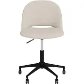 Actona Schreibtischstuhl GROUP "Allan -", beige (, matt schwarz, matt schwarz, beige), B:49cm H:77cm T:49,5cm, 100% Polyester, Stühle, Schreibtischstuhl, Stuhl, beige, 5 Stern, Drehfunktion
