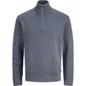 Jack & Jones Einfarbig Strickjacke Mit Viertelreißverschluss