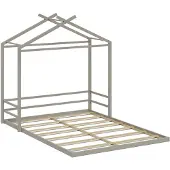 VitaliSpa Bodenbett Roofy Greige 140x200, Model 59811
