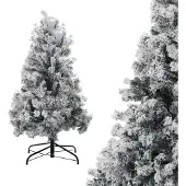 TolleTour Weihnachtsbaum Beflockung Schneestaub Weihnachtsdekoration Kunstbaum 120cm mit Schneestaub