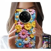 Inny producent Hülle für Realme 14 Pro 5G - Bunte Blumen, Gänseblümchen-Design