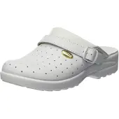Scholl Uni Clog Racy Schuh für Medizinisches Fachpersonal, Weiß, 46 EU