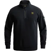 PME Legend Sweatshirt mit halbem Reißverschluss und Badge