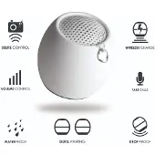 Boompods Zero, 3 cm, 3 W, Kabellos, Tragbarer Mono-Lautsprecher, Weiß, IPX6