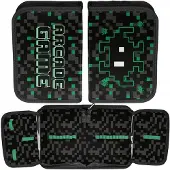 Paso Einkammer-Federhalter, Aufklappbar, Ohne Zubehör, Arcade-Spiel, Schwarz