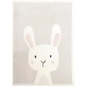 Little Olly Waschbarer Spielteppich | Simba Bunny Weiß | 80x150cm | Weiß | Rechteckig