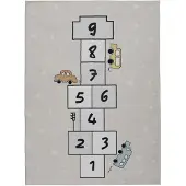 Little Olly Spielteppich | Ruby Auto Beige | 160x230cm | Beige | 3D | Mesh | Rechteckig