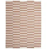 FRAAI Baumwollteppich | Dazzle Blocks Braun Weiß | 160x230cm | Weiß | Rechteckig
