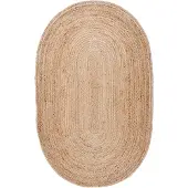 NATURL. Jute Teppich Oval | Fair Natur | 122x183cm | Braun | Oval