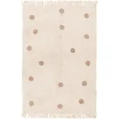 Little Olly Teppich Kinderzimmer | Lou Dots Taupe | 80x150cm | Taupe | Rechteckig