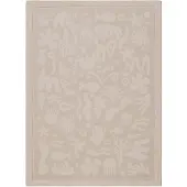 Little Olly Waschbare Spielmatte Baby | Flo Beige | 150x200cm | Creme | Rechteckig