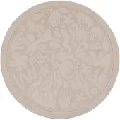 Little Olly Waschbare Spielmatte Rund | Flo Beige | Ø 120cm | Beige | Rund