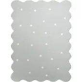 Little Olly Teppich Kinderzimmer | Cloudy Dots Minze | 120x170cm | Grün | 3D | Mesh | Rechteckig | Kinder Teppich | Kinderzimmer