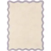 FRAAI Waschbarer Teppich | Hazy Lila Creme | 80x150cm | Lila | Wellig