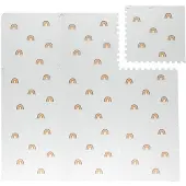 Little Olly Puzzlematte | Alfie XL Rainbow Weiß | 180x180cm | Weiß | Rechteckig