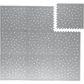 Little Olly Puzzlematte | Alfie XL Sprinkles Grau | 180x180cm | Grau | Rechteckig