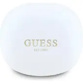GUESS Kabellose Ohrhörer TWS Flat Classic Logo Galvanisiert weiß