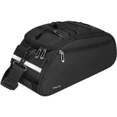 Merkloos Wasserdichte Fahrradtasche für den Hintersitz (Schwarz)