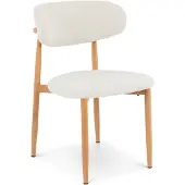 Idimex Esszimmerstühle ARIEL 2er Set, Stoffbezug - Cremeweiß