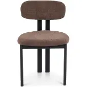 Idimex Esszimmerstühle FRANCA 2er Set, Stoffbezug - Braun