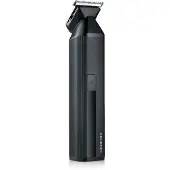 Severin HS 0710 6-in-1 Multifunktionales Pflegeset – Barttrimmer, Haarschneider, Körperhaartrimmer, Nasenhaartrimmer, Wasserdicht, Kabellos, 90 Minuten Laufzeit, Schwarz