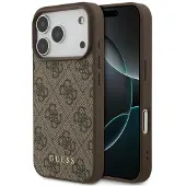 GUESS - Hardcase 4G Classic Logo (GUHCP18LG4GFBR) - iPhone 18 Pro - Brown