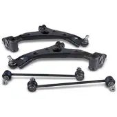 BESTPRICE 2x Querlenker + 2x Koppelstange vorne [Hersteller-Nr. 41860319] für Mazda