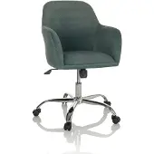 Hjh OFFICE Home Office Bürostuhl SOLAO 300 Schreibtischstuhl mit Armlehnen Stoff Drehstuhl
