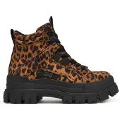 Buffalo Aspha NC MID Damenschuhe Schnürstiefel Braun Freizeit