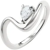 Thomas Sabo TR2543-051-14 Damenring Silber mit Zirkonia Tropfenform