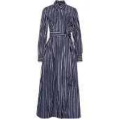 Seidensticker Blusenkleid , Damen, Gr. S (36), Normalgrößen, blau (dunkelblau), 92% Viskose, 8% Polyester, gestreift, slim fit, Kleider Blusenkleid, 1/1 Kragen Gestreift