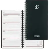 Herlitz Taschenkalender 400207871, Folie, Jahr 2027, 1 Woche auf 2 Seiten, Softcover, A6