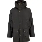 Barbour für Herren. MWX2494 Parka Bedale Wax olivgrün (M), Lässig, Baumwolle
