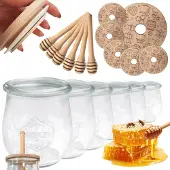 Weck Honiggläser mit Honigheber Set 220ml 6 Stück