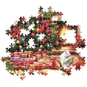 Clementoni Puzzle 1000 Xmas Coll. Christmas By The Fire (8005125371273)