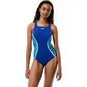 Speedo - Women's Hyperboom Splice Muscleback One Piece - Badeanzug Gr 36 blau