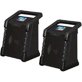 Auviso 2er-Set Baustellen- & Outdoor-Radios, DAB+, FM, Bluetooth, Display